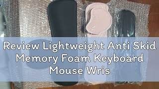 Review Lightweight Anti Skid Memory Foam Keyboard Mouse Wrist Rest Pad Perfect for Gaming Computer