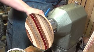 Woodturning a Striped Platter