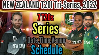 Tri-Nation Series 2022 | All Matches Final Schedule | BAN, PAK, NZ Tri-Nation Series Final Fixture