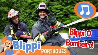 Canção de Resgate do Caminhão de Bombeiros do Blippi! | Cante com o Blippi Brasil!