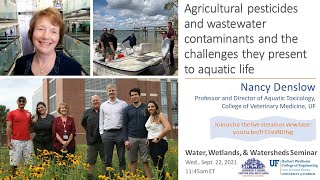 W3 seminar: Agricultural pesticides and wastewater contaminants; challenges to aquatic life