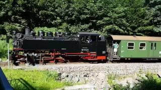 Weißeritztalbahn bei Dresden am 30.07.2017 - UHD 4k