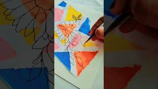 floral painting #painting #aesthetic #trending #youtube #viral #viralvideo #floralpainting #artist