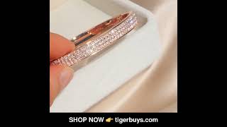 Crystal Cuff Bangles #blackfridaydeals #blackfriday2023 #jewelryusa #vintagebangles