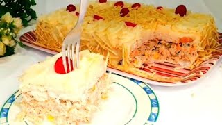 RECEITA DOS ANOS 80 E 90! BOLO OU TORTA SALGADA QUE RENDE MUITO PERFEITA PARA FESTAS SIMPLES E FÁCIL