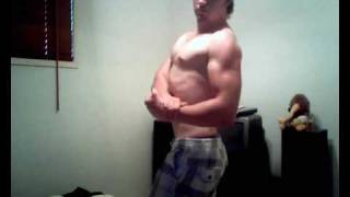 16 Year Old Natural BodyBuilder Flexing