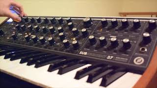 Cranking Knobs on the Moog Subsequent 37 for 6 Minutes (ft Ventris Dual Reverb)