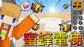 Minecraft＿冠冠生存EP44:超簡單懶人蜂蜜電梯！直達世界最高的樓層！【1.18原味生存S2】