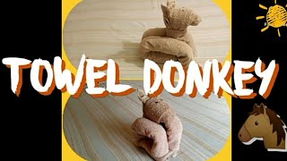 TOWEL ANIMAL. DONKEY