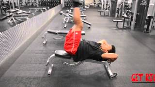 Tutorial | Flat Bench Lying Leg Raise