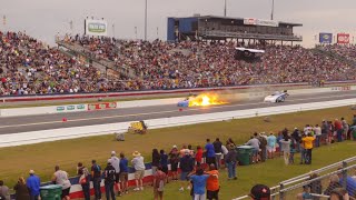 John Force v.s. Tommy Johnson Jr. (Breaks Loose & Explosion)