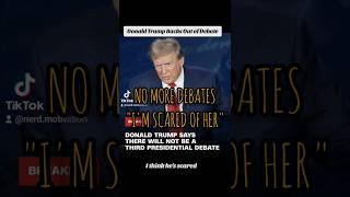 Trump Backs Out of Debate 3 with Kamala, Claims he Won. 😂 #Shorts #Trump #Maga #debate