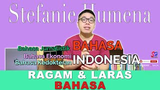 RAGAM DAN LARAS BAHASA INDONESIA