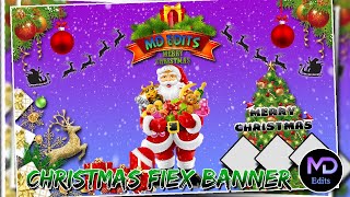 Christmas Flex Banner 2 Create in Photoshop Tamil | MD Edits