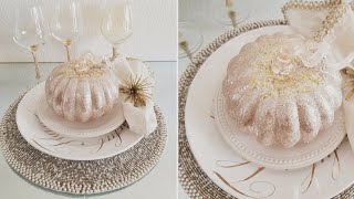 BLING AND GLAM FALL DECOR | TABLE SCAPE IDEA! | PIER 1 AND Z GALLERIE INSPIRED DIYS 2019