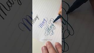 How To Write May In Calligraphy #calligraphy #shorts