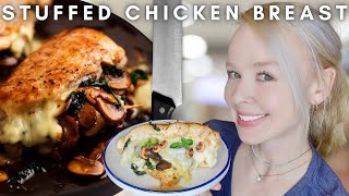 Stuffed Chicken Breast | Cook & Eat With Me