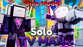 UTILIZÉ SOLO UNIDADES TV en OHIO MODE... 📺🔥 | Toilet tower defense Roblox