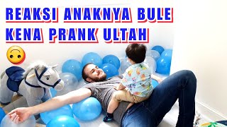 REAKSI ANAKNYA BULE KENA PRANK PAS ULTAH