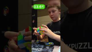 Official 4.76 3x3 Solve! #rubikscube #speedsolving