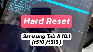 Samsung Tab A 10.1 2019 Сброс пароля / Hard Reset