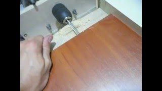 Drilling. My version. Сверление ЛДСП в торец. Моя версия:)