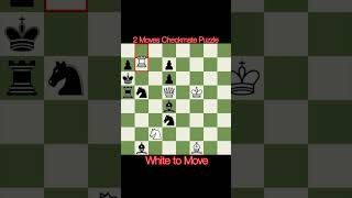 2 moves checkmate puzzle #chess #rapid #blitz #checkmate #chessgame #chesstraps #chesstricks #shorts