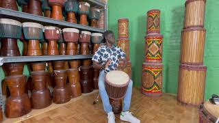 Hardwood Special Piece II Djembe #7311 / M'Bemba Bangoura