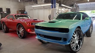 TWO CHALLENGERS ON 34INCH FORGIATO WHEELS