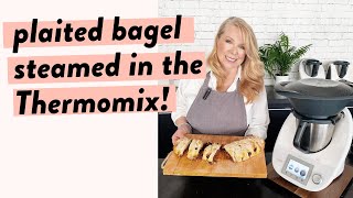 Plaited bagel steamed in the Thermomix! Watch exactly how it's done.