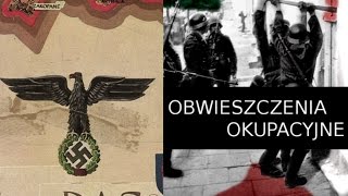 Obwieszczenia okupacyjne 1939-1944