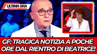 🔴 GF: ALFONSO SIGNORINI DISPERATO- IL DRAMMATICO RESPONSO A POCHE ORE DAL RIENTRO DI BEATRICE LUZZI