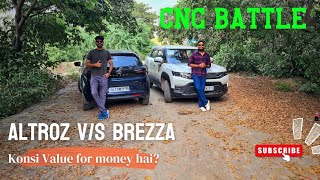 Tata Altroz Cng or Maruti Suzuki Brezza Cng? | Best value for money 💰 | Wheels Wanderlust