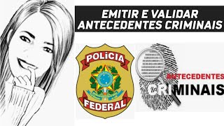 EMITIR E VALIDAR ANTECEDENTES CRIMINAIS- 2021 #Short