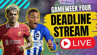 FPL GAMEWEEK 4 DEADLINE STREAM | CAPTAIN SALAH OR HAALAND?