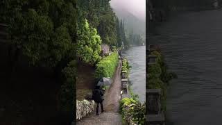 Lake como, dreamier under the rain 🇮🇹