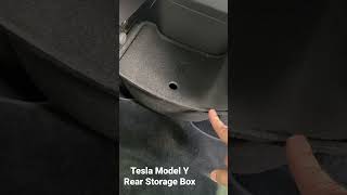 Tesla Model Y Rear Storage Box #tesla #dubai #modely #accessories