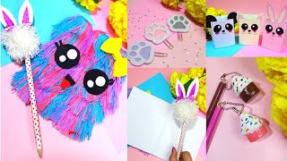 EASY CUTE DIY SCHOOL SUPPLIES you can do at home | Back to School Hacks | Diy Works