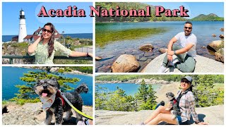 Acadia National Park, Maine 2023 | With a Dog | Great Head Trail | Jordon Pond | Portland Headlight