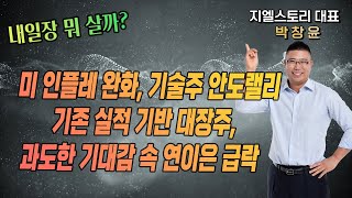 [내일장 뭐 살까?] 미 7월 PPI 컨센 하회 → 기술주 중심 안도 랠리 VS 기존 실적 바탕 주도주, 실적 발표 후 연이은 급락 | 박창윤 대표 | 주식 | 주가 | 투자 |