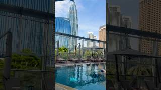 Pool in Burj Khalifa  #uae #pool #dubai #travelvlog #burjkhalifa #trending #shortsvideo #shorts