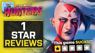 Reacting to 1-STAR REVIEWS for Star Wars: Hunters...