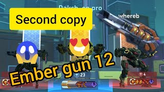 Second copy of Ember gun 12 in mech arena! ❤❤#trending #gaming #mecharena #mecharenafreetoplay