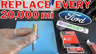 HOW TO REPLACE SPARKPLUGS ON A F150 3.5L ECOBOOST| I change my '14 F150's sparks every 20,000 miles!