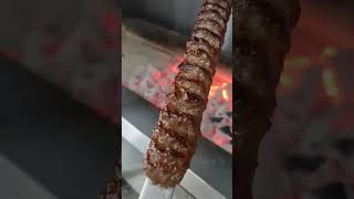 Traditional Kebab Sandwich كباب كوبيده و نون سنگك و ريحون رستوران ايران زمين