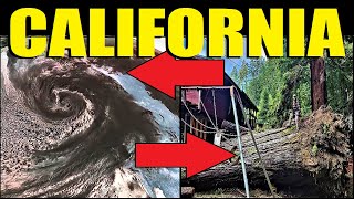 HURRICANE Force Winds Batter California - Bomb Cyclone!