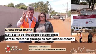 E. M. Stella de Figueiredo recebe obras para aumentar segurança da comunidade escolar