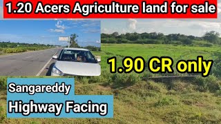 1.20 Acers Agriculture Land For Sale in Telangana || Hyderabad to Nanded Highway Facing