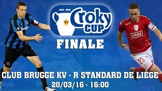 Club Bruges VS Standard De liège /Beker van Belgie/coupe de Belgique/2-1