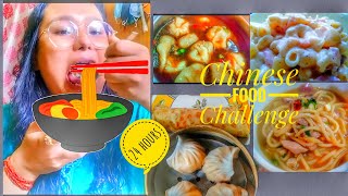 24 HOURS CHINESE FOOD CHALLENGE AND I MADE THUPKA,WHITE SAUCE PASTA AND CHICKEN DUMPLINGS SOUP